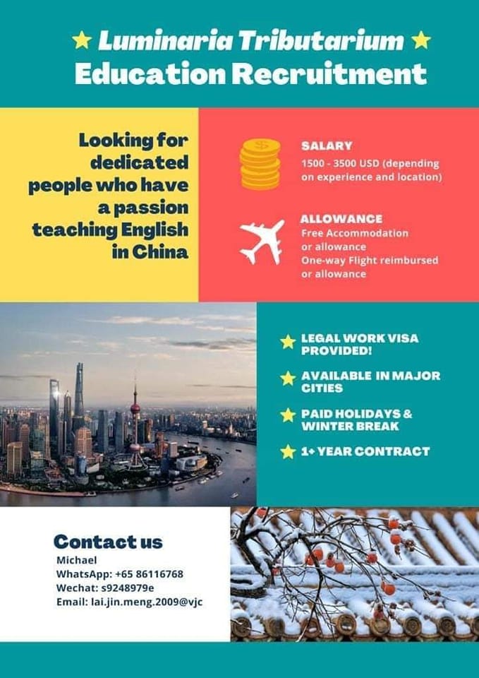Luminaria Tributarium Education Recruitment in China