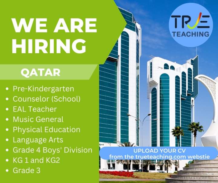 Pre-Kindergarten Teacher Position in Qatar